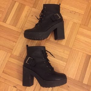 ASOS Heeled Lace Up Combat Boots